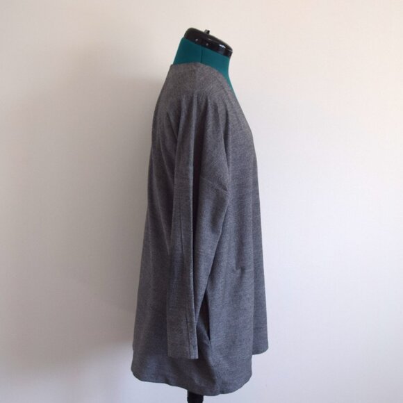 3/$20 Oversized Open Boxy Fleece Cardigan - Picture 3 of 9